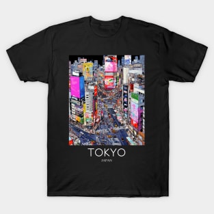 A Pop Art Travel Print of Tokyo Japan T-Shirt